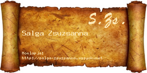 Salga Zsuzsanna névjegykártya